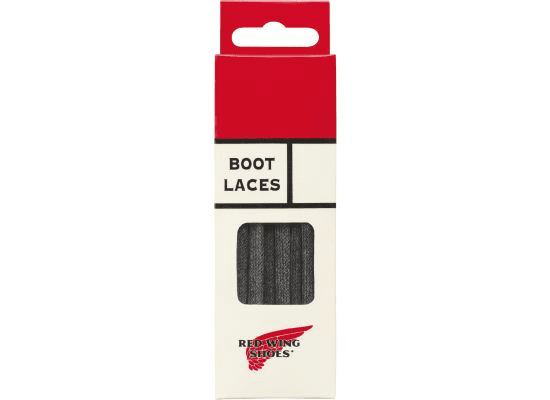 122cm/48" Flat Waxed Laces Black, Item no. 97155-Snørrebånd-Red Wing Shoes-Motorious Copenhagen