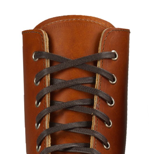 122cm/48" Flat Waxed Laces Brown, Item no. 97138-Snørrebånd-Red Wing Shoes-Motorious Copenhagen