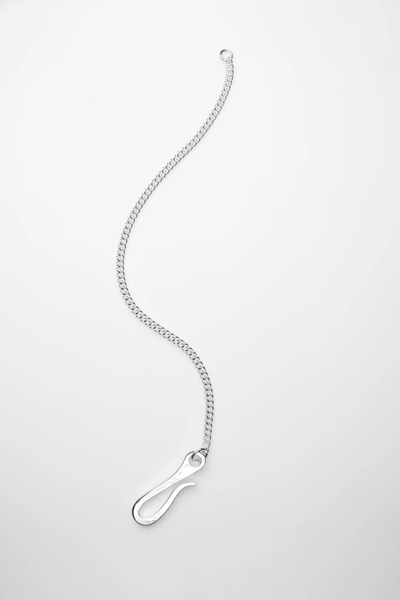 Key Hook + Chunky Silver Chain, Silver