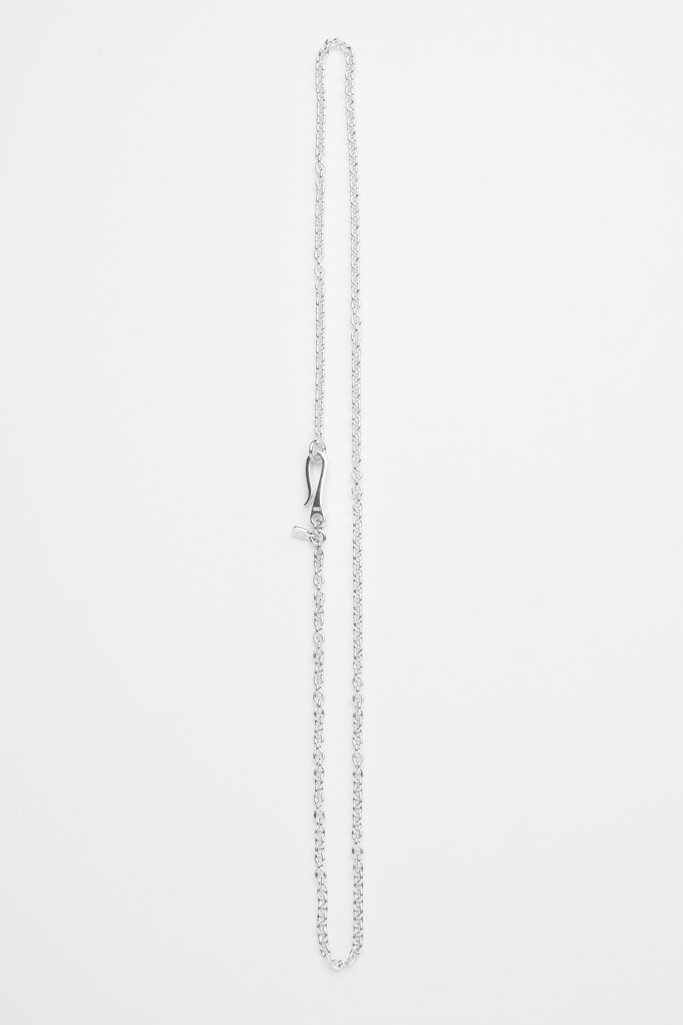 Anchor Chain Hook Necklace, Silver-Ringe og Halskæder-O.P. Jewellery-Motorious Copenhagen