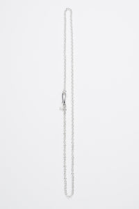 Anchor Chain Hook Necklace, Silver-Ringe og Halskæder-O.P. Jewellery-Motorious Copenhagen