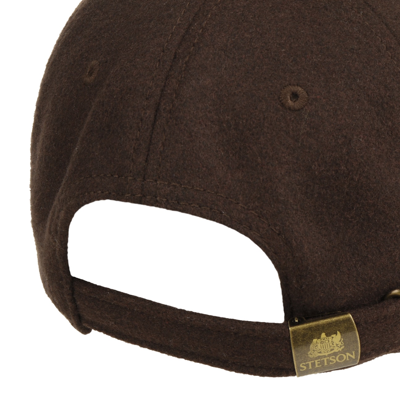 Baseball Cap, Vintage Logo Patch, Wool, Brown/Brass-Hatte og Caps-Stetson-Motorious Copenhagen