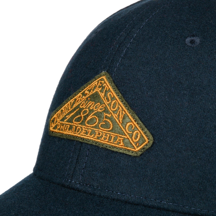 Baseball Cap, Vintage Logo Patch, Wool, Navy-Hatte og Caps-Stetson-Motorious Copenhagen