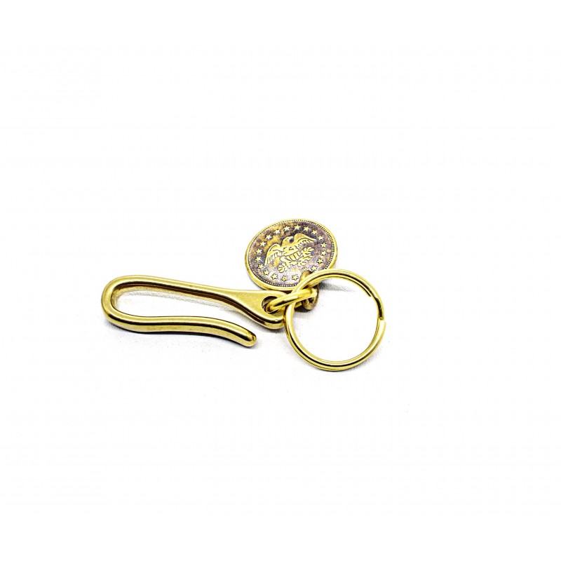 Brass key ring "No Cash Value"-Ringe og Halskæder-Black Pearl Creations-Motorious Copenhagen