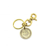 Brass key ring "No Cash Value"-Ringe og Halskæder-Black Pearl Creations-Motorious Copenhagen