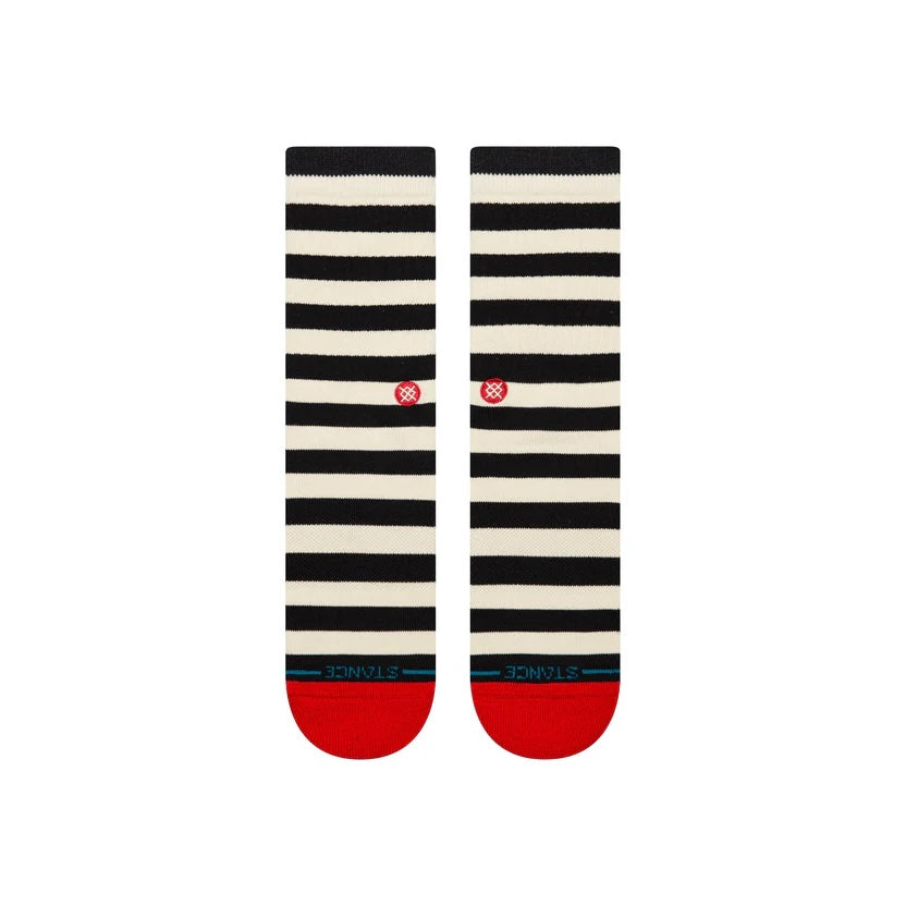 Breton Crew Socks, Black/White-Sokker-Stance-Motorious Copenhagen