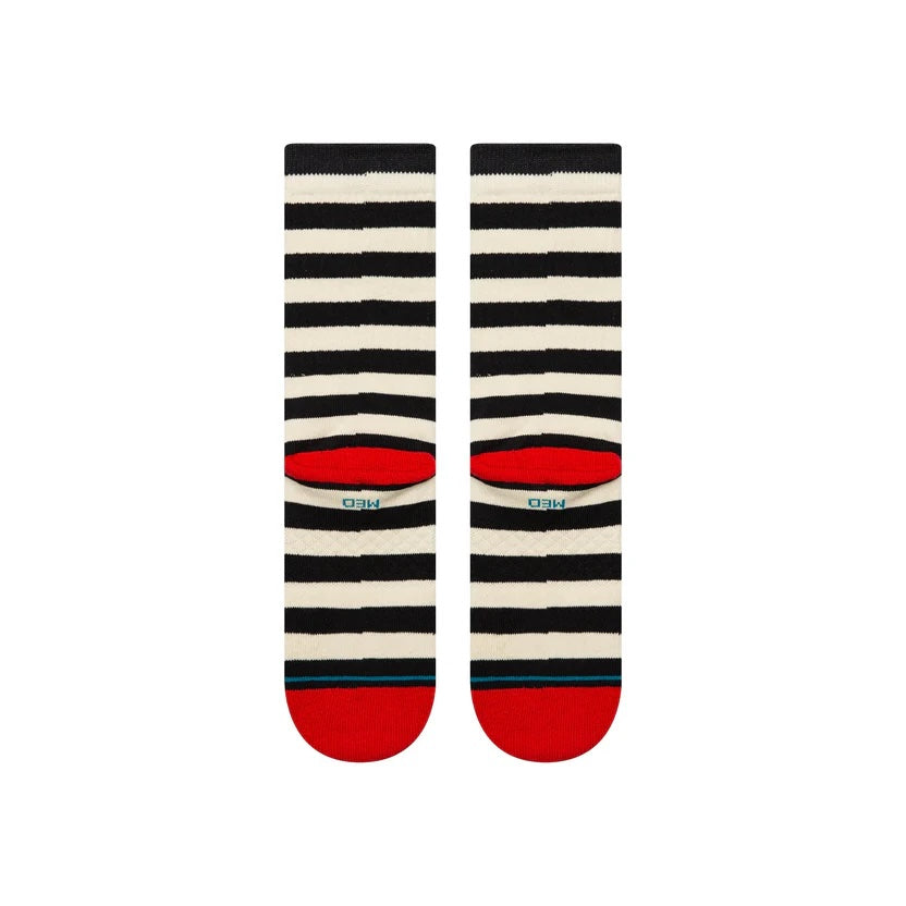 Breton Crew Socks, Black/White-Sokker-Stance-Motorious Copenhagen