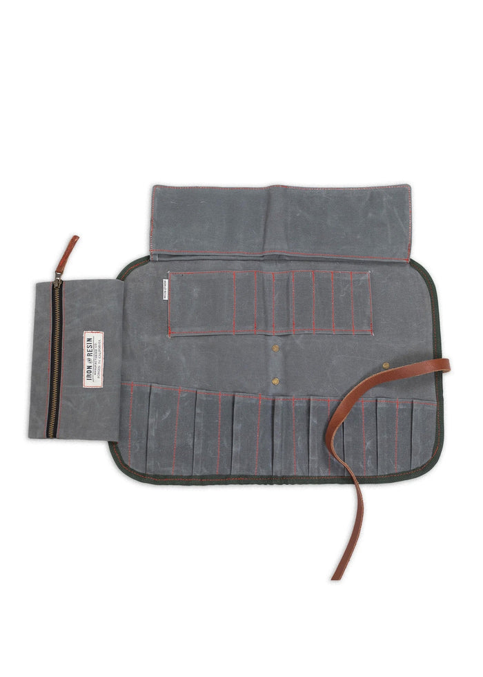 Canvas Tool Roll, Grey-Tasker-Iron & Resin-Motorious Copenhagen