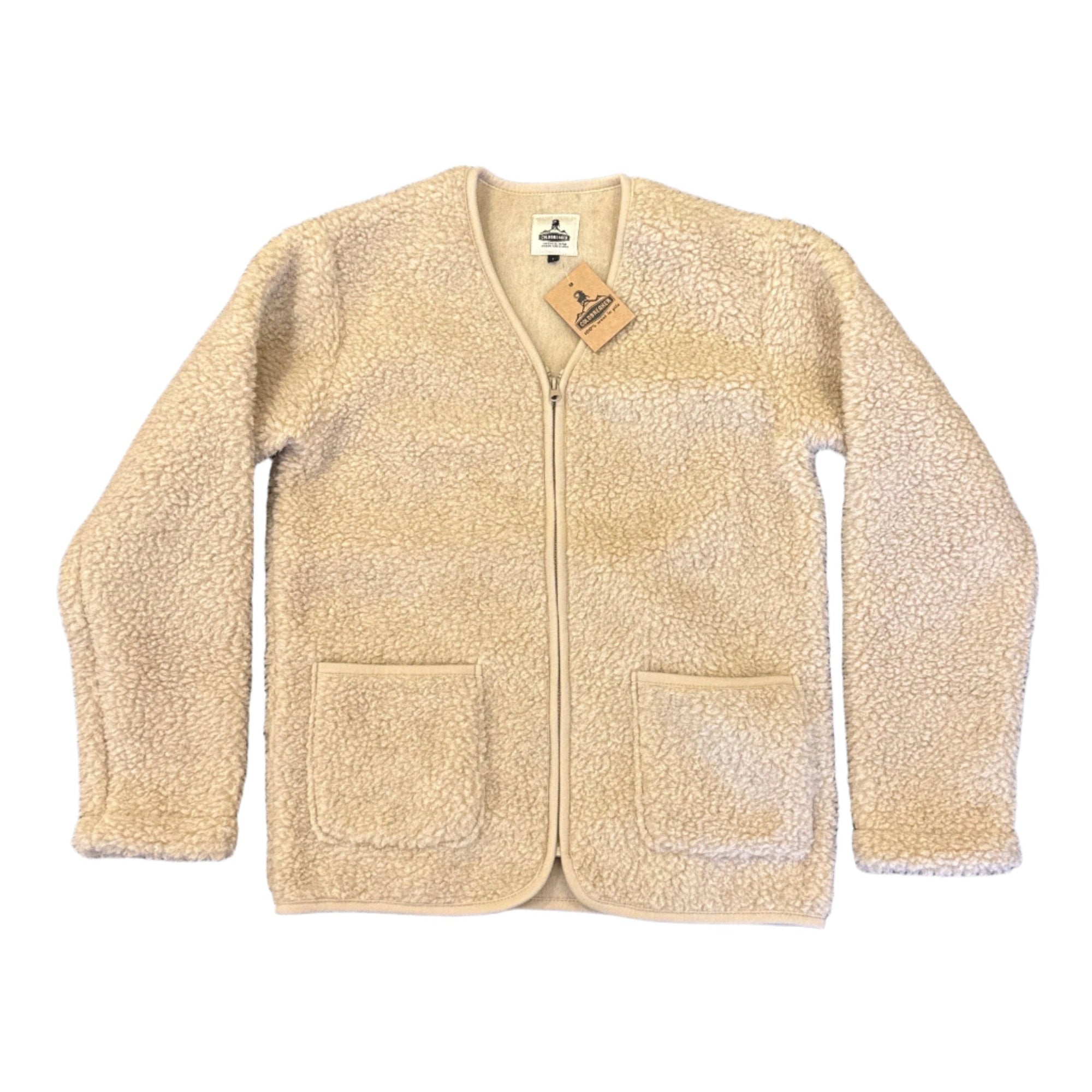 Cardigan Wool Zip, Beige-Sweatshirts-Yoko Wool-Motorious Copenhagen