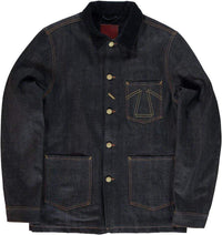 Chore Jacket 673 Selvedge Denim, Indigo Blue-Jakker-Eat Dust-Motorious Copenhagen