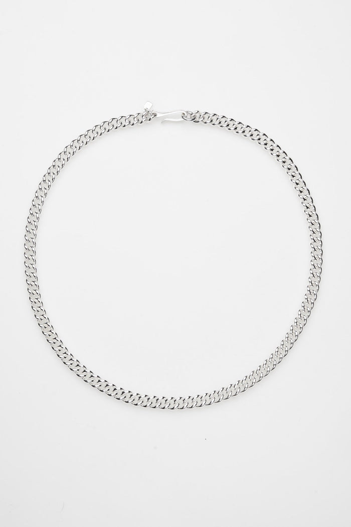 Chunky Hook Necklace, Silver-Ringe og Halskæder-O.P. Jewellery-Motorious Copenhagen