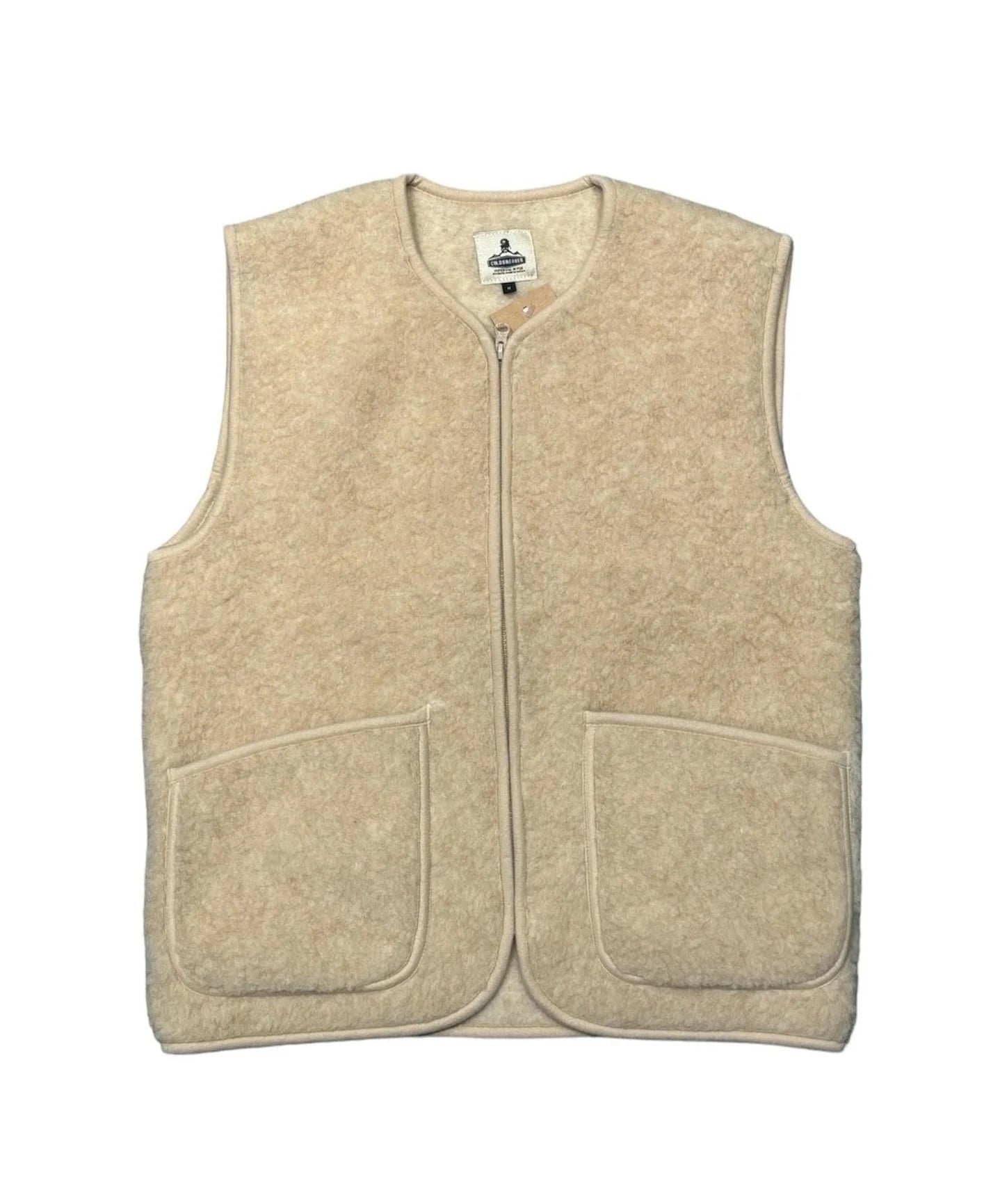 Coldbreaker Pepitko Wool Vest, Beige-Veste-Yoko Wool-Motorious Copenhagen