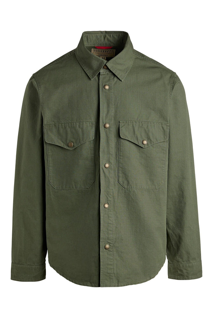 Country Shirt, Olive-Jakker-Manifattura Ceccarelli-Motorious Copenhagen