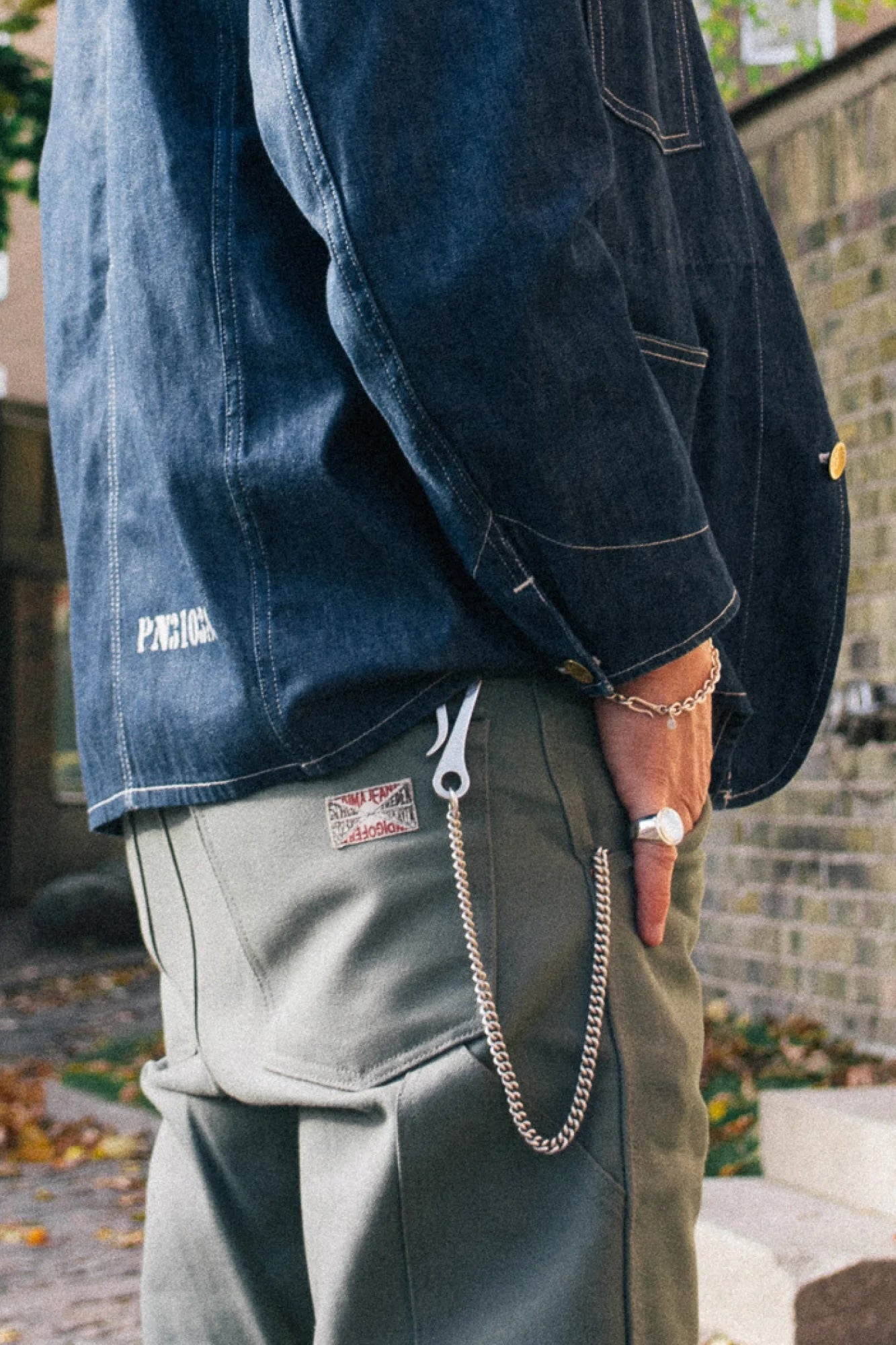 Key Hook + Chunky Silver Chain, Silver