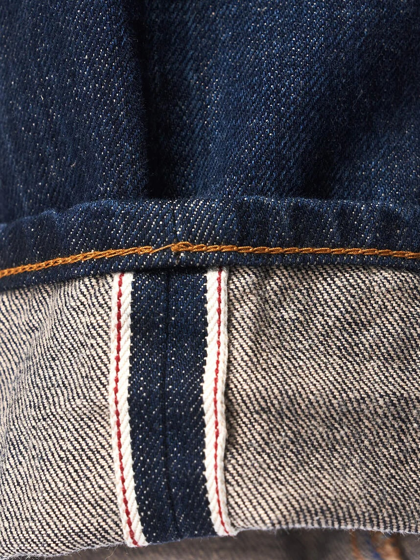 Dark Washed Denim Jeans, Indigo Blue-Bukser-Dunville-Motorious Copenhagen