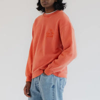 Detroit Sweater, Basic Fleece, Tangerine-Sweatshirts-Eat Dust-Motorious Copenhagen