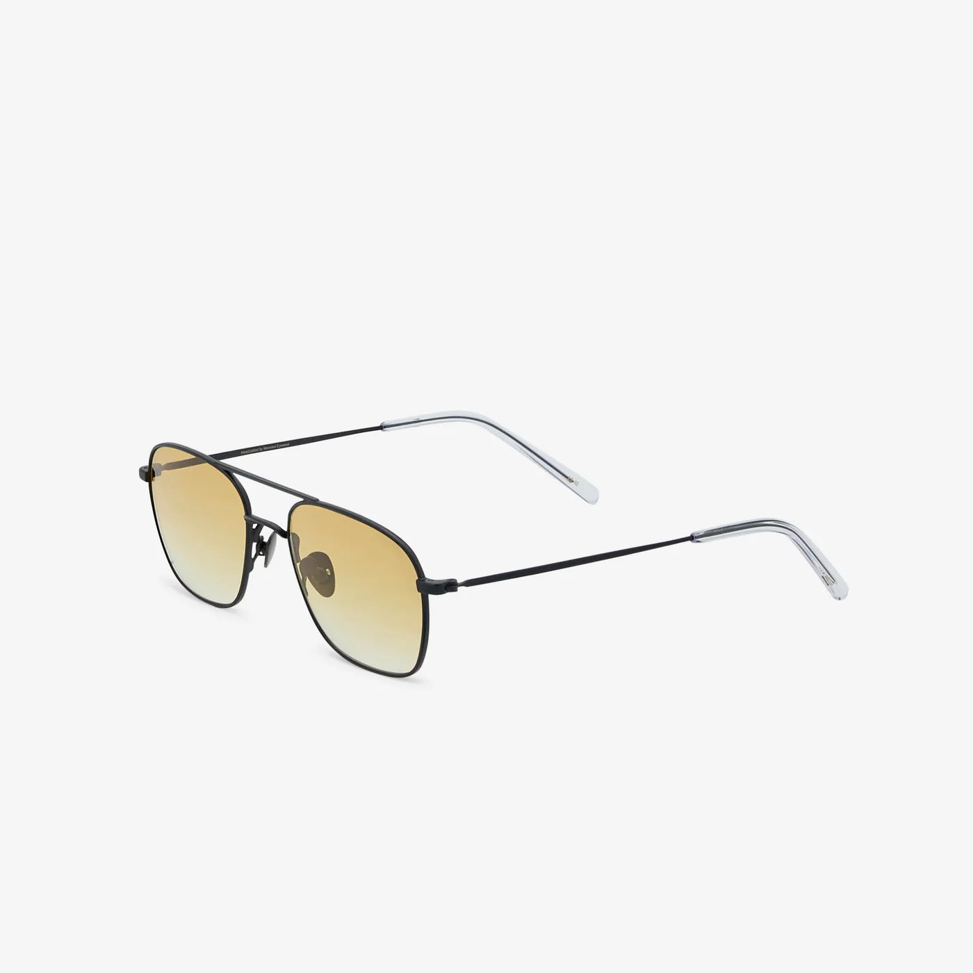 Dion, Matt Black, Yellow Gradient Lens-Solbriller-Monokel Eyewear-Motorious Copenhagen