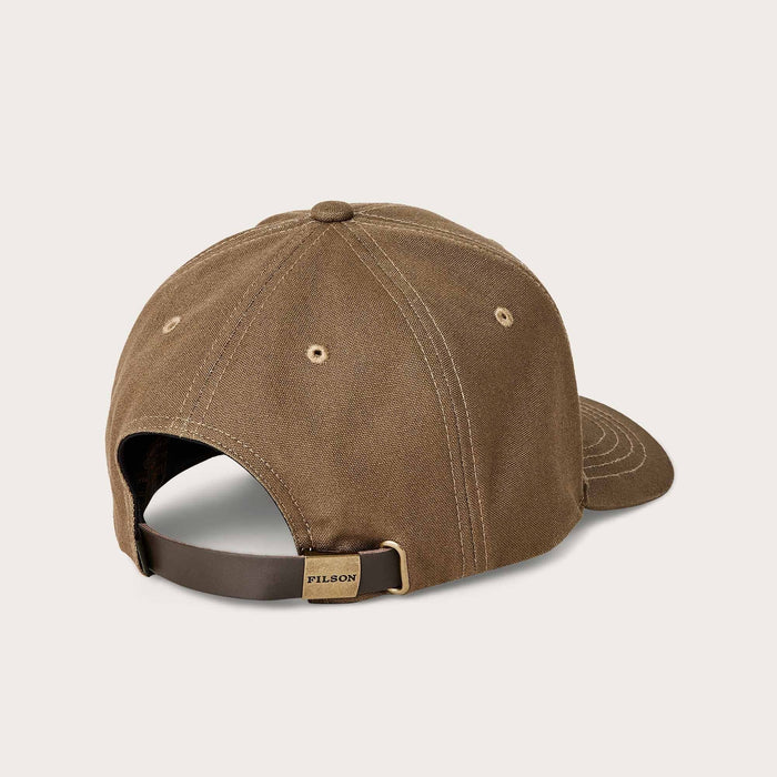 Dry Tin Cloth Logger Cap, Marsh Olive / Sportsman logo-Hatte og Caps-Filson 1897-Motorious Copenhagen