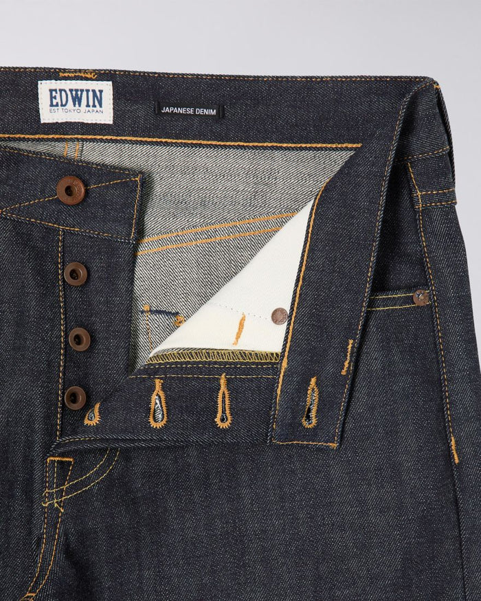 ED-47 Regular Straight Jeans, Red Listed Selvage Denim Unwashed-Bukser-Edwin-Motorious Copenhagen