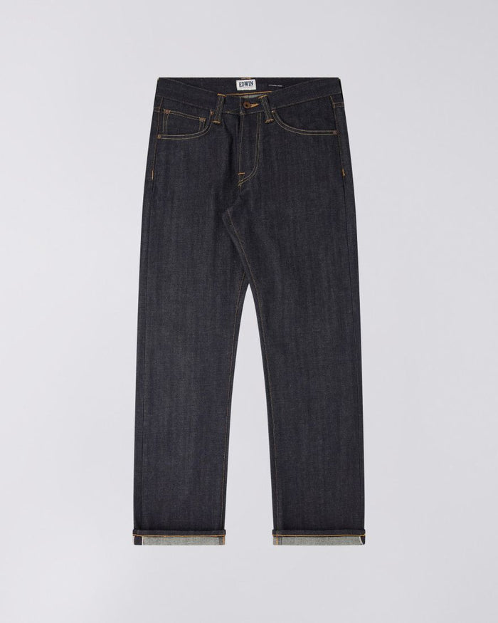 ED-47 Regular Straight Jeans, Red Listed Selvage Denim Unwashed-Bukser-Edwin-Motorious Copenhagen