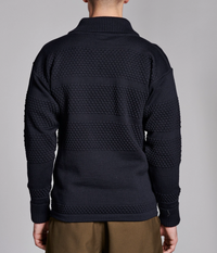 FISHERMAN Short Zip, Navy Blue-Sweatshirts-SNS Herning-Motorious Copenhagen