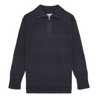 FISHERMAN Short Zip, Storm Grey-Sweatshirts-SNS Herning-Motorious Copenhagen