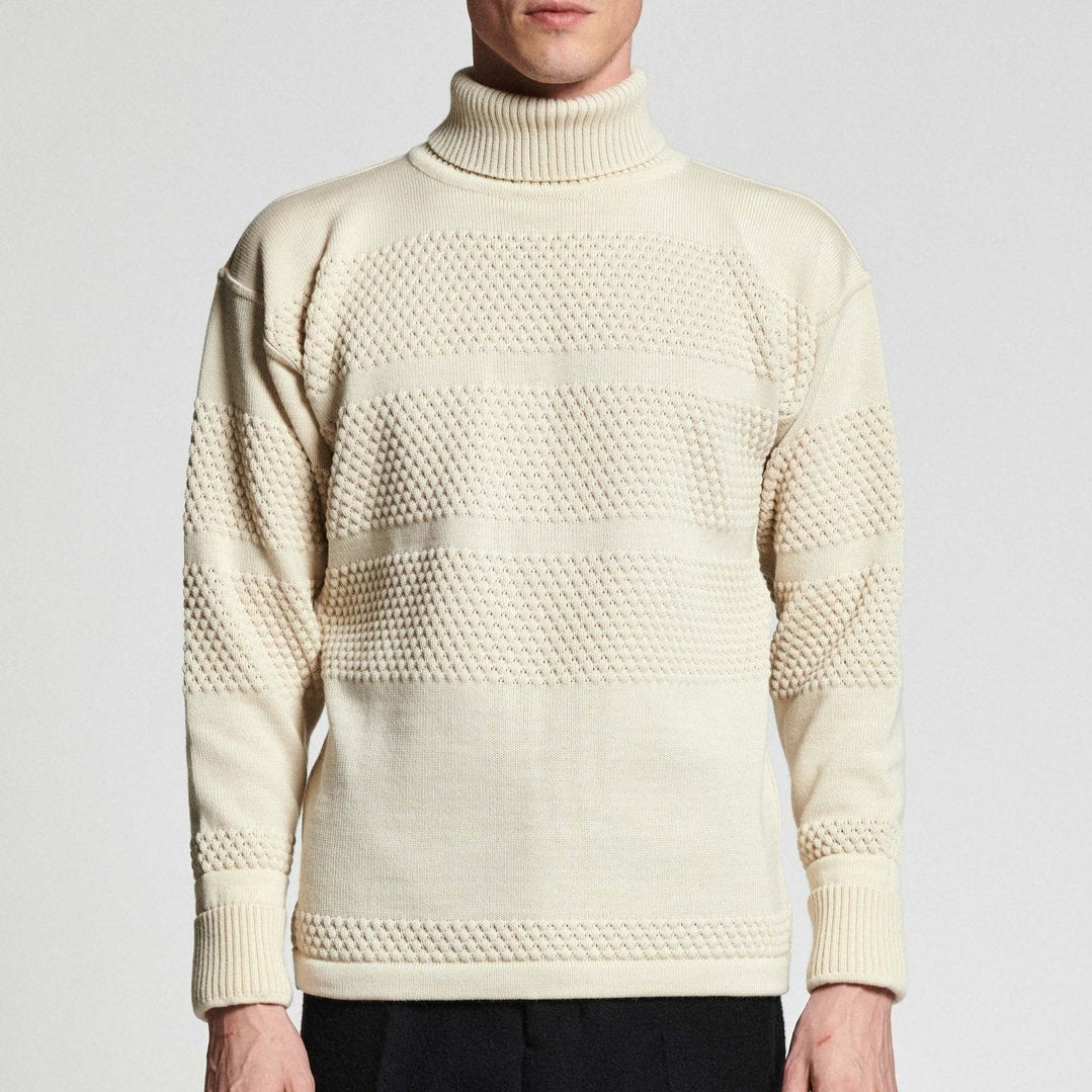 FISHERMAN sweater, Natural White-Sweatshirts-SNS Herning-Motorious Copenhagen