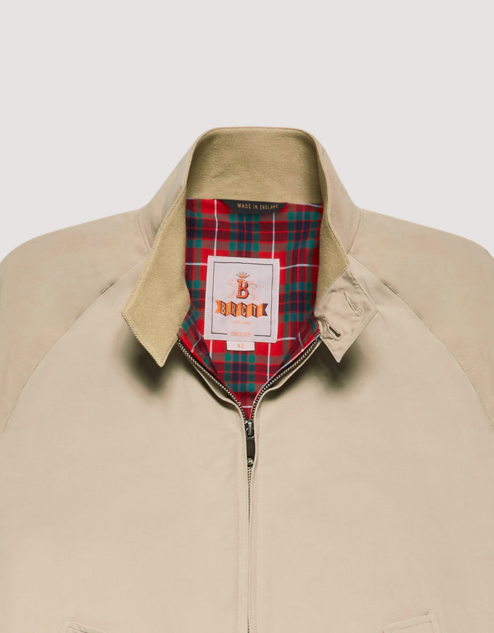 G9 Classic Fit Harrington Jacket, Natural-Jakker-Baracuta-Motorious Copenhagen