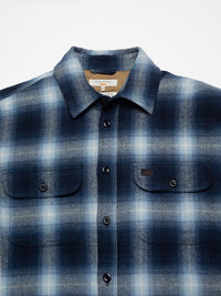 Glenn, Padded Shadow Check Shirt, Blue-Jakker-Nudie Jeans-Motorious Copenhagen