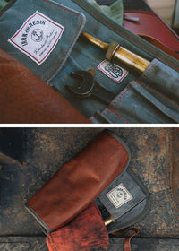 Great Plains Tool Roll, Buffalo/Canvas-Tasker-Iron & Resin-Motorious Copenhagen