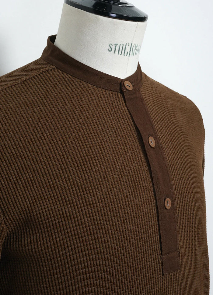 Herman, Long Sleeve Henley, Nut-T-shirts-Hansen Garments-Motorious Copenhagen