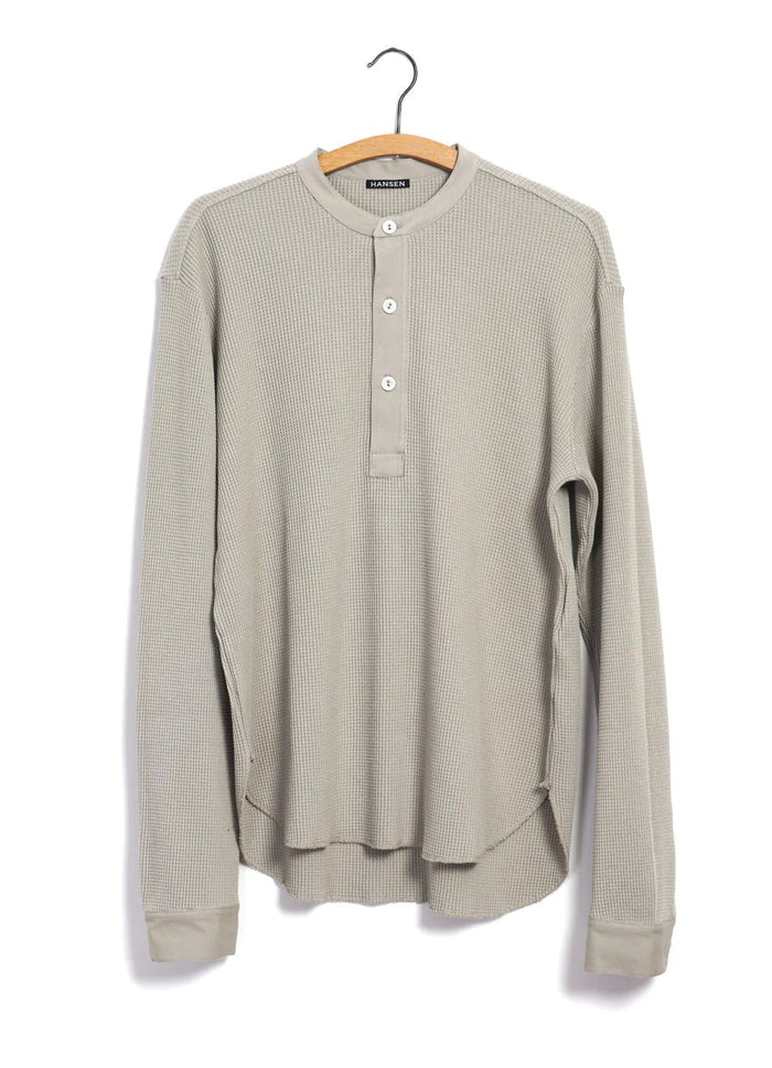 Hermann, Long Sleeve Henley, Sand-T-shirts-Hansen Garments-Motorious Copenhagen