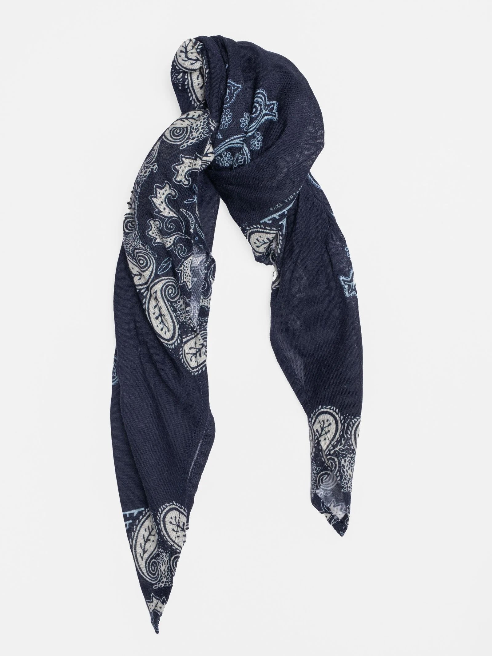 Ingrid Bandana, Paisley, Navy-Halstørklæder-Nudie Jeans-Motorious Copenhagen