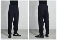 Jack, Casual Drawstring Trousers, Navy-Bukser-Hansen Garments-Motorious Copenhagen