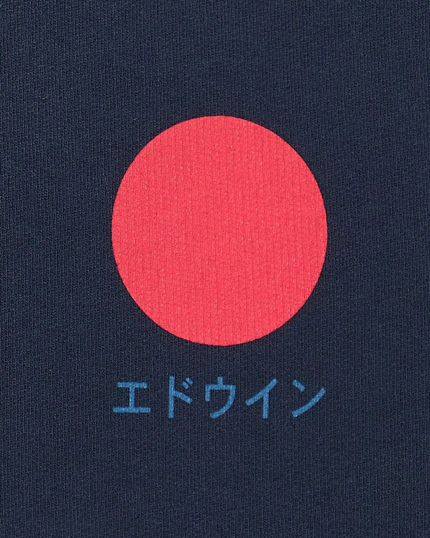 Japanese Sun Sweatshirt, Navy Blazer-Sweatshirts-Edwin-Motorious Copenhagen