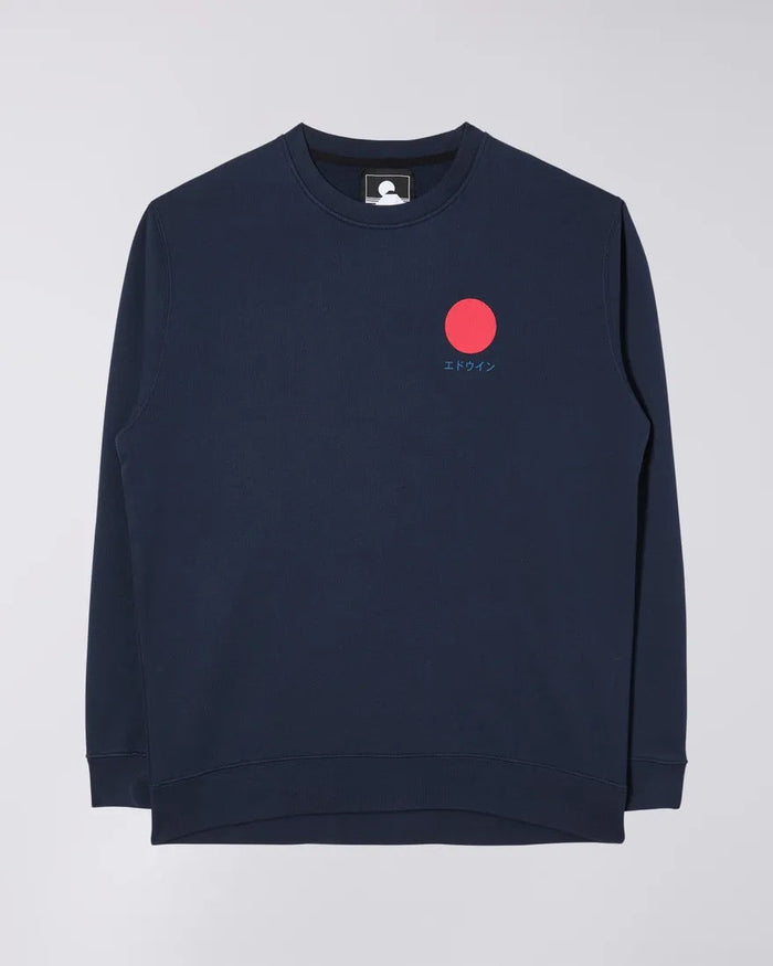 Japanese Sun Sweatshirt, Navy Blazer-Sweatshirts-Edwin-Motorious Copenhagen