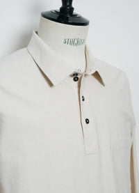 Marco, Polo Style Pull-on Shirt, Off White-T-shirts-Hansen Garments-Motorious Copenhagen