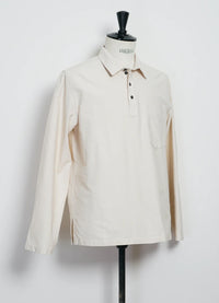 Marco, Polo Style Pull-on Shirt, Off White-T-shirts-Hansen Garments-Motorious Copenhagen