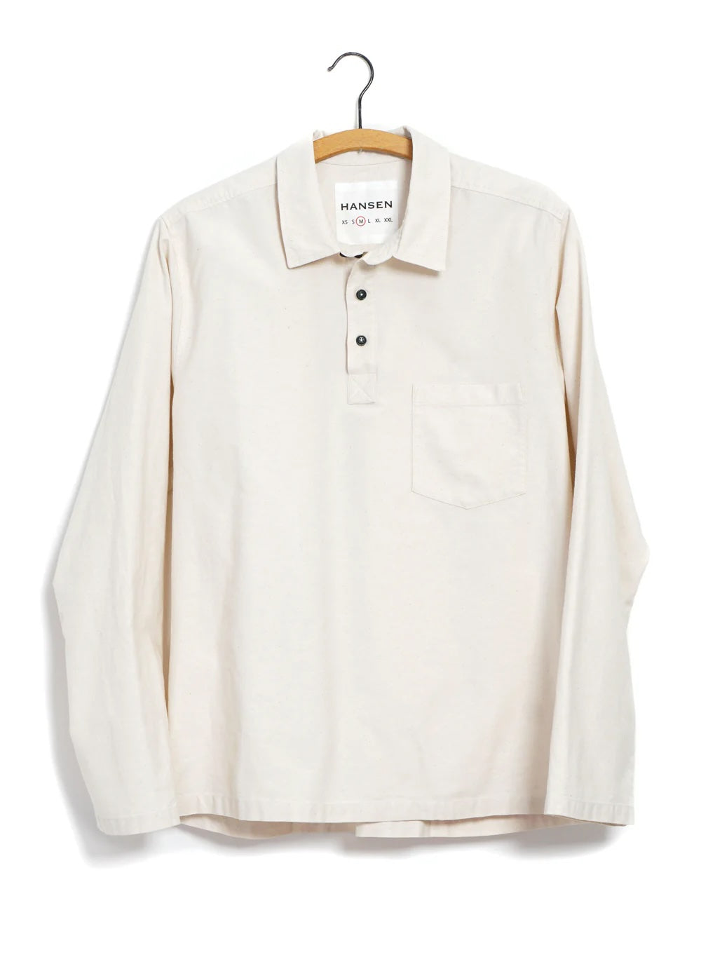 Marco, Polo Style Pull-on Shirt, Off White-T-shirts-Hansen Garments-Motorious Copenhagen