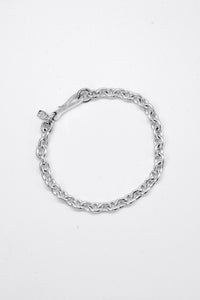 Mid Anchor Chain Hook Bracelet, Silver-Ringe og Halskæder-O.P. Jewellery-Motorious Copenhagen