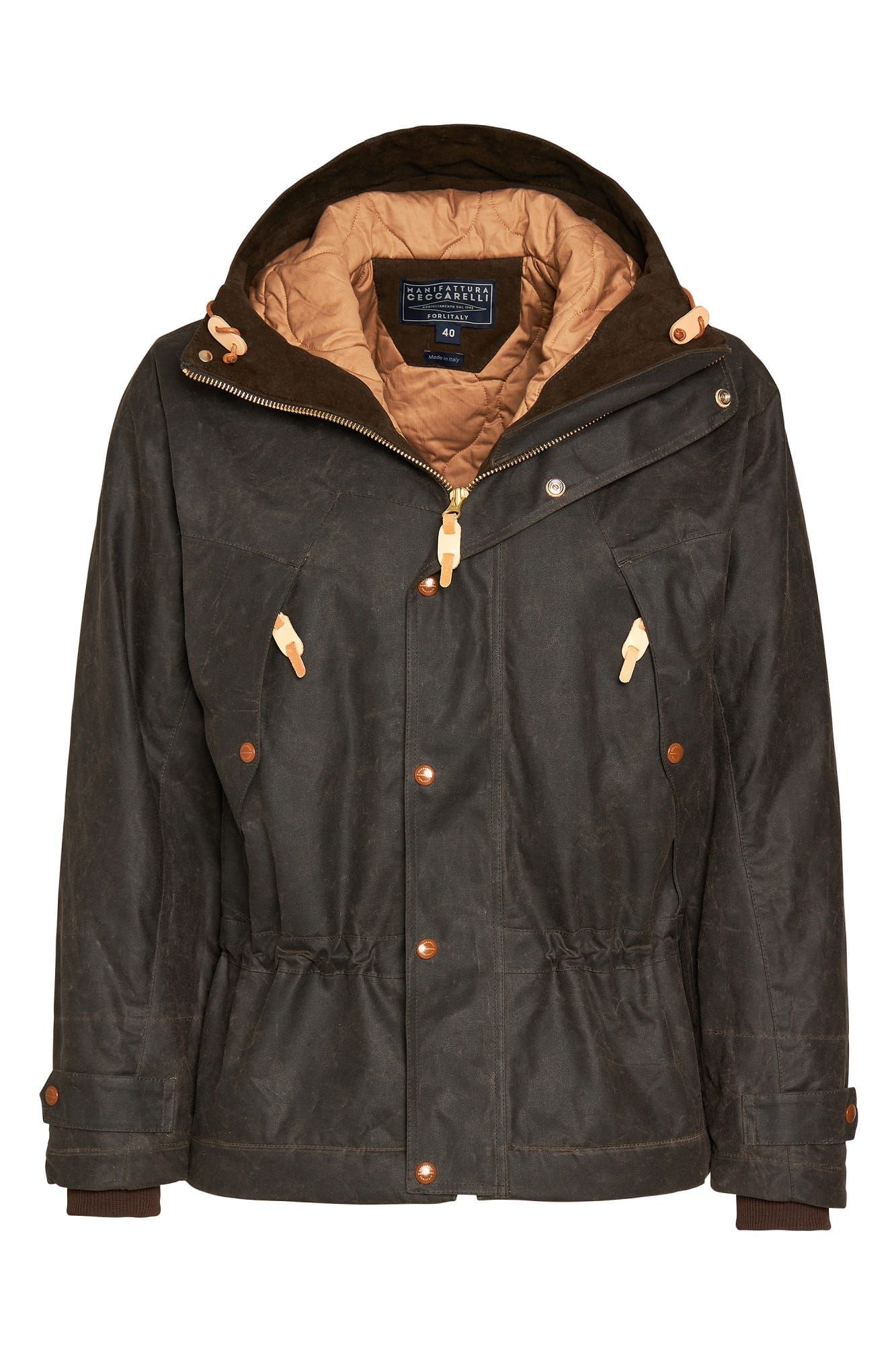 Mountain Jacket, Wool padding lining, Chocolate-Jakker-Manifattura Ceccarelli-Motorious Copenhagen