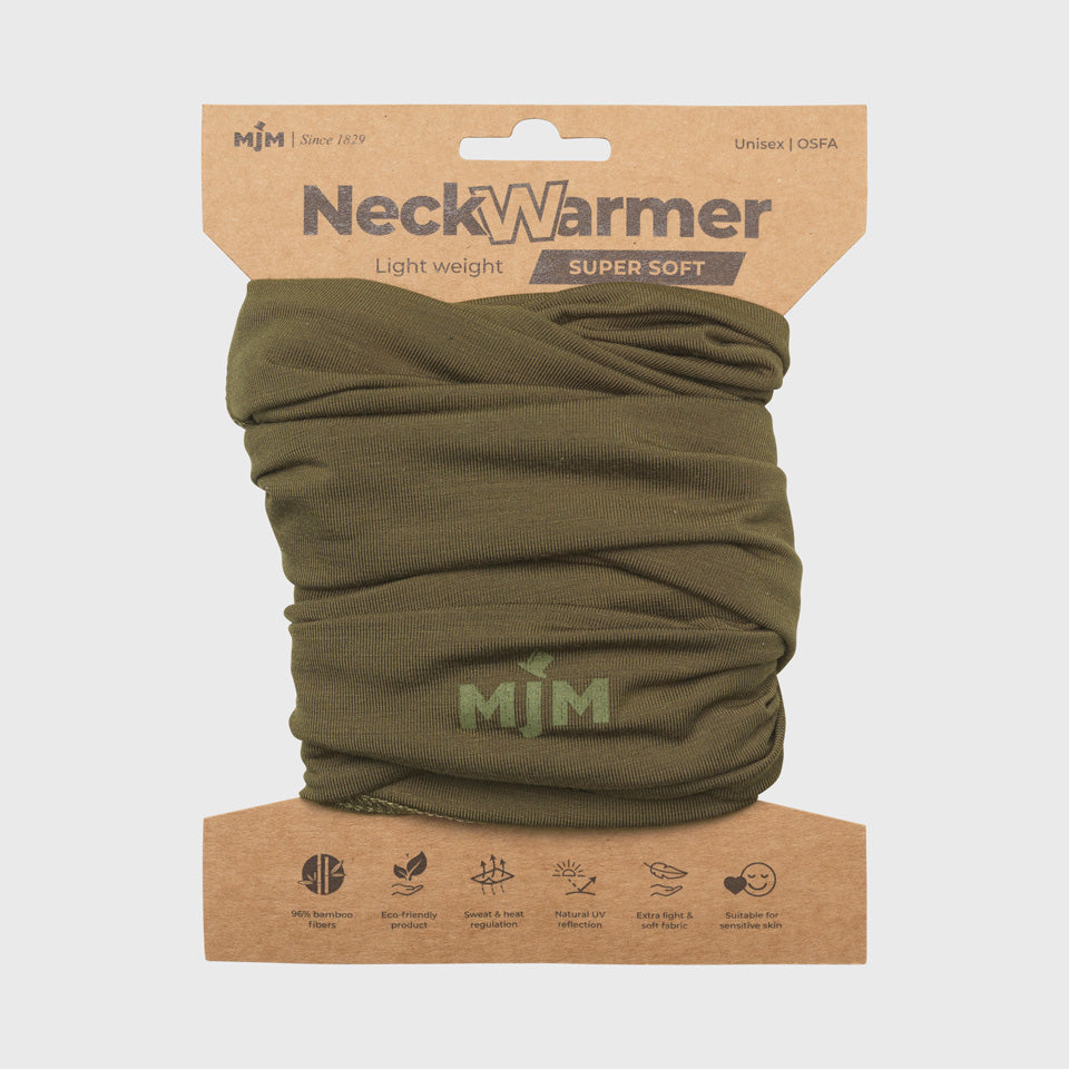 Neckwarmer, Bamboo Green-Halstørklæder-MJM-Motorious Copenhagen