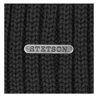 Northport Knit Beanie, Merino Wool, Black-Huer og Beanies-Stetson-Motorious Copenhagen