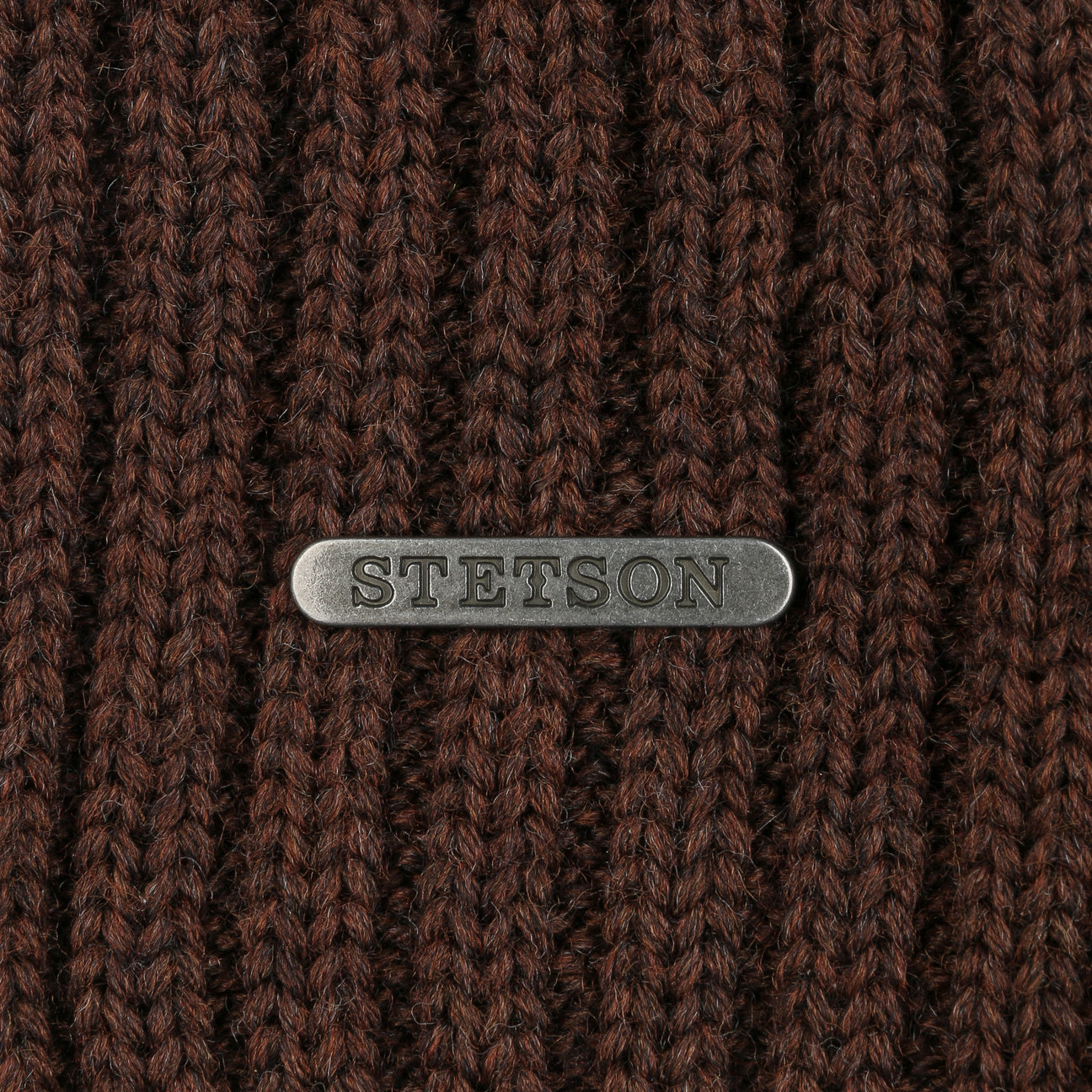 Northport Knit Beanie, Merino Wool, Brown-Huer og Beanies-Stetson-Motorious Copenhagen