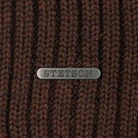 Northport Knit Beanie, Merino Wool, Brown-Huer og Beanies-Stetson-Motorious Copenhagen