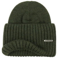 Northport Knit Beanie, Merino Wool, Green-Huer og Beanies-Stetson-Motorious Copenhagen