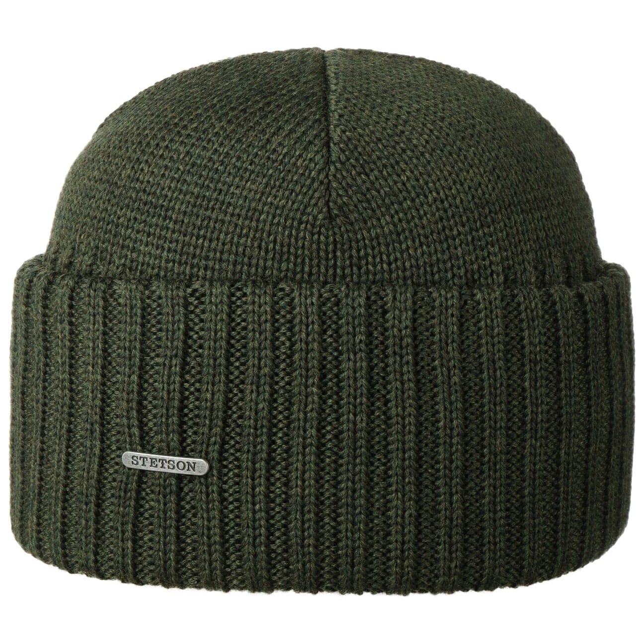 Northport Knit Beanie, Merino Wool, Green-Huer og Beanies-Stetson-Motorious Copenhagen