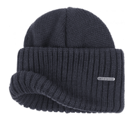 Northport Knit Beanie, Merino Wool, Navy-Huer og Beanies-Stetson-Motorious Copenhagen