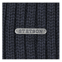 Northport Knit Beanie, Merino Wool, Navy-Huer og Beanies-Stetson-Motorious Copenhagen