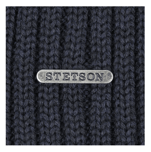 Northport Knit Beanie, Merino Wool, Navy-Huer og Beanies-Stetson-Motorious Copenhagen